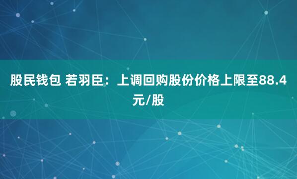 股民钱包 若羽臣：上调回购股份价格上限至88.4元/股