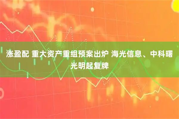 涨盈配 重大资产重组预案出炉 海光信息、中科曙光明起复牌