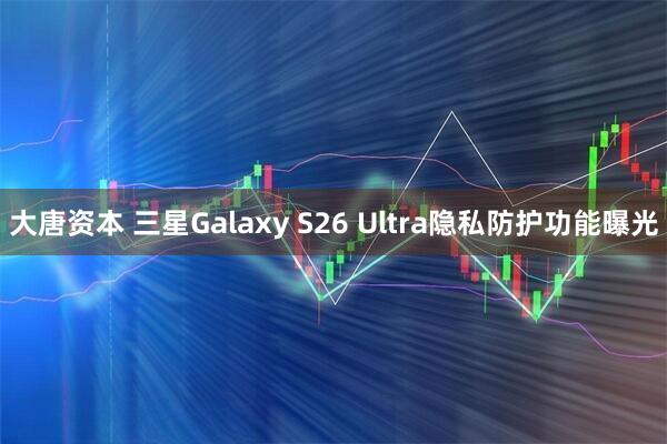 大唐资本 三星Galaxy S26 Ultra隐私防护功能曝光